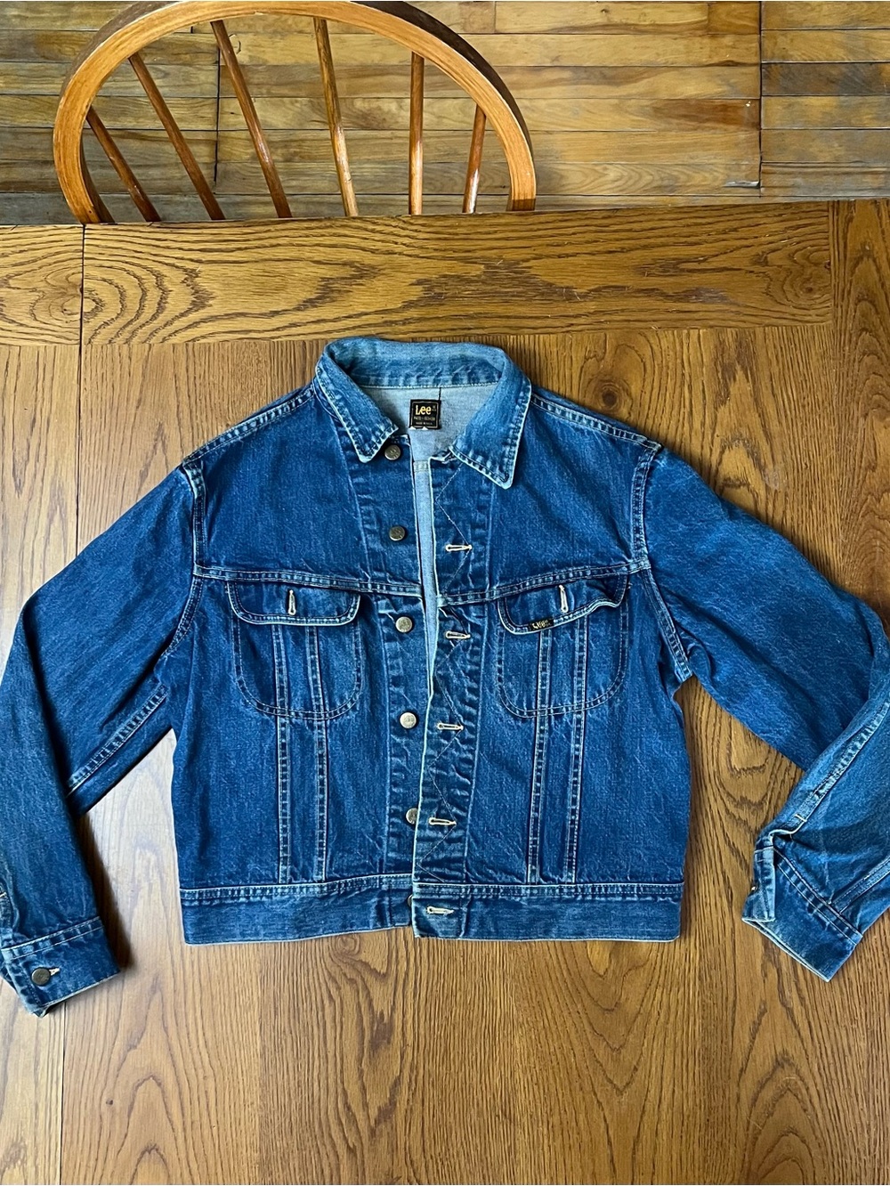 Vintage Lee Blue Denim Trucker Jacket